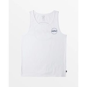 NWOT‎ Men's Billabong Rotor Diamond Graphic Premium Tank Top - White - Small